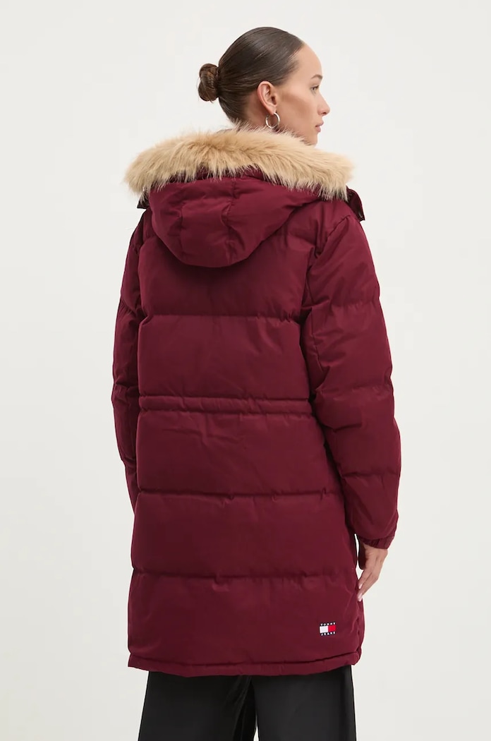 Oblečenie Páperová bunda Tommy Jeans DW0DW18821 burgundské
