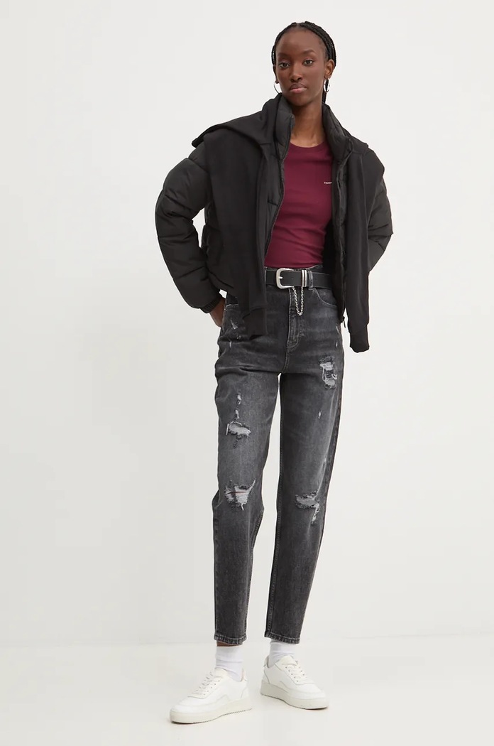 Bunda Tommy Jeans DW0DW18828 černá AW24
