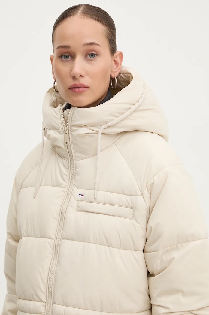Μπουφάν Tommy Jeans μπεζ DW0DW18842