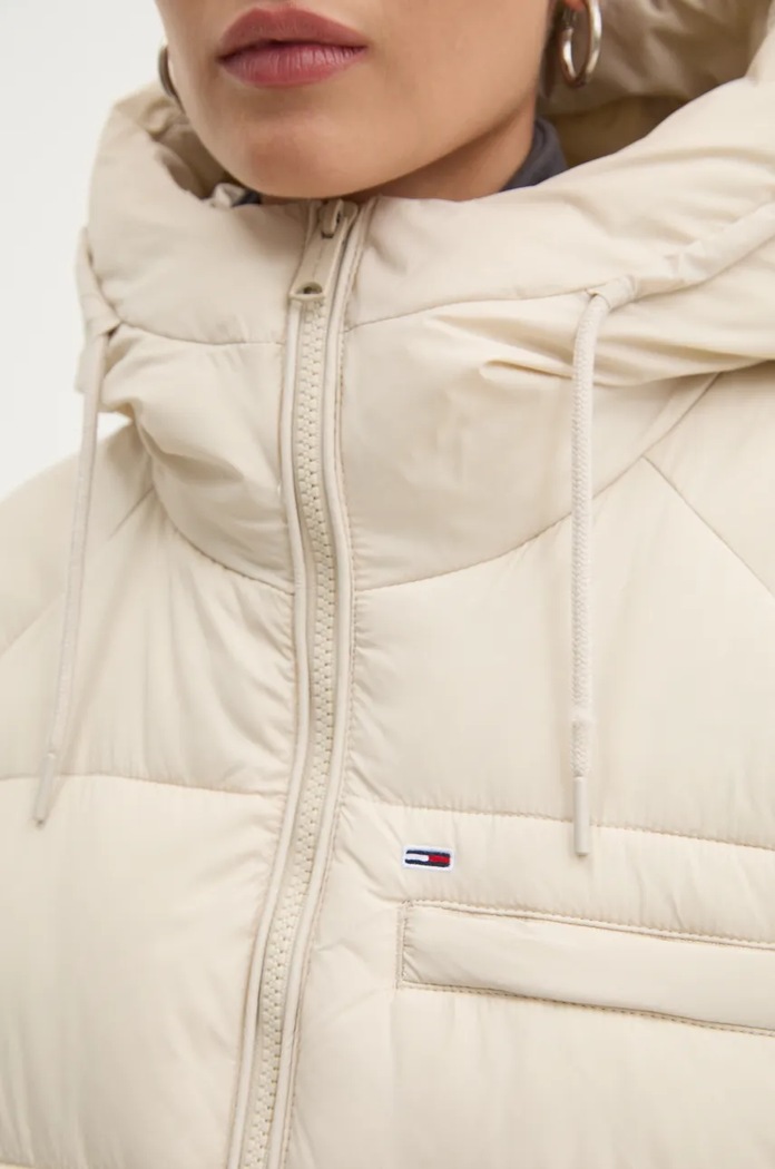 Μπουφάν Tommy Jeans DW0DW18842 μπεζ