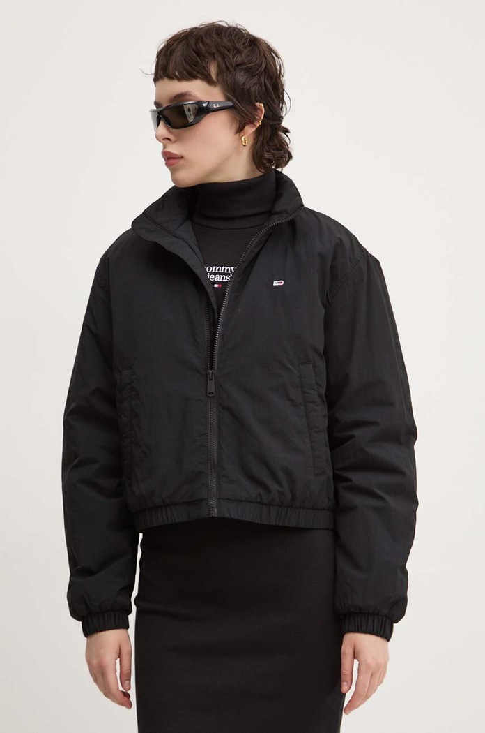Tommy Jeans kurtka bez kaptura czarny DW0DW19688