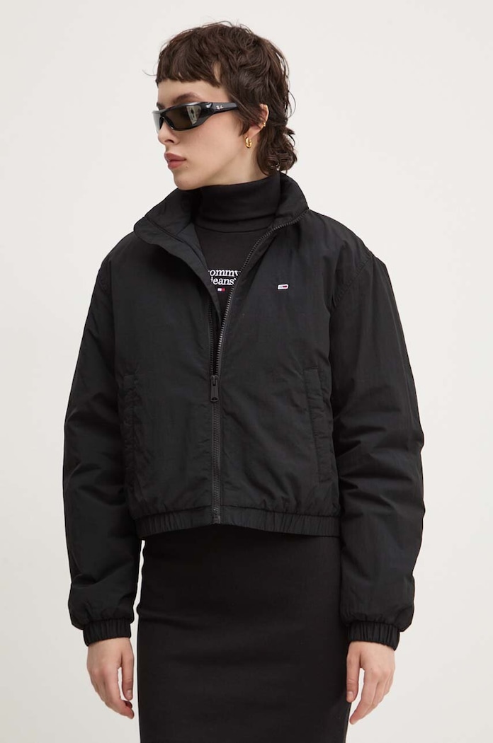 Tommy Jeans kurtka bez kaptura czarny DW0DW19688