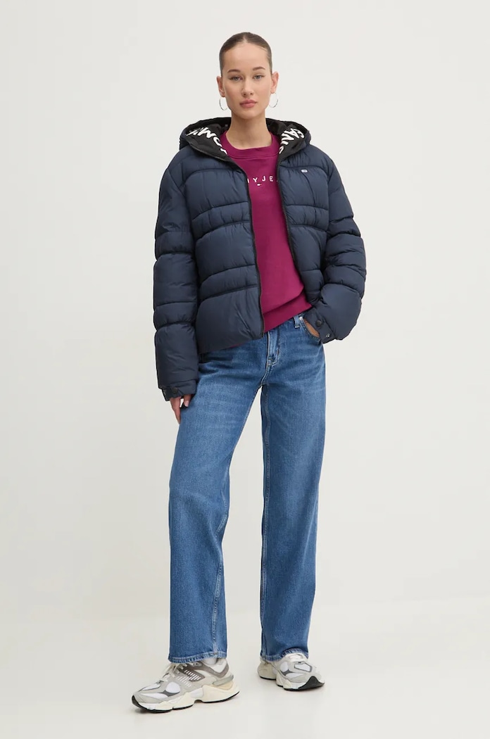 Bunda Tommy Jeans DW0DW20389 námořnická modř AW24