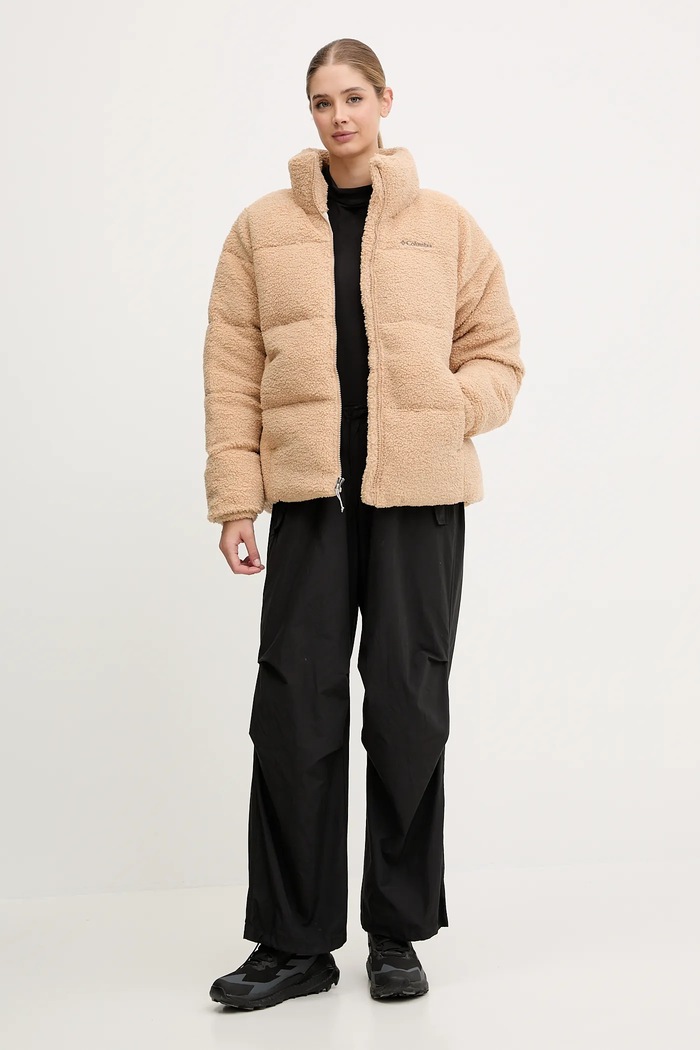 Bunda Columbia Puffect Sherpa 2089231 béžová AW25