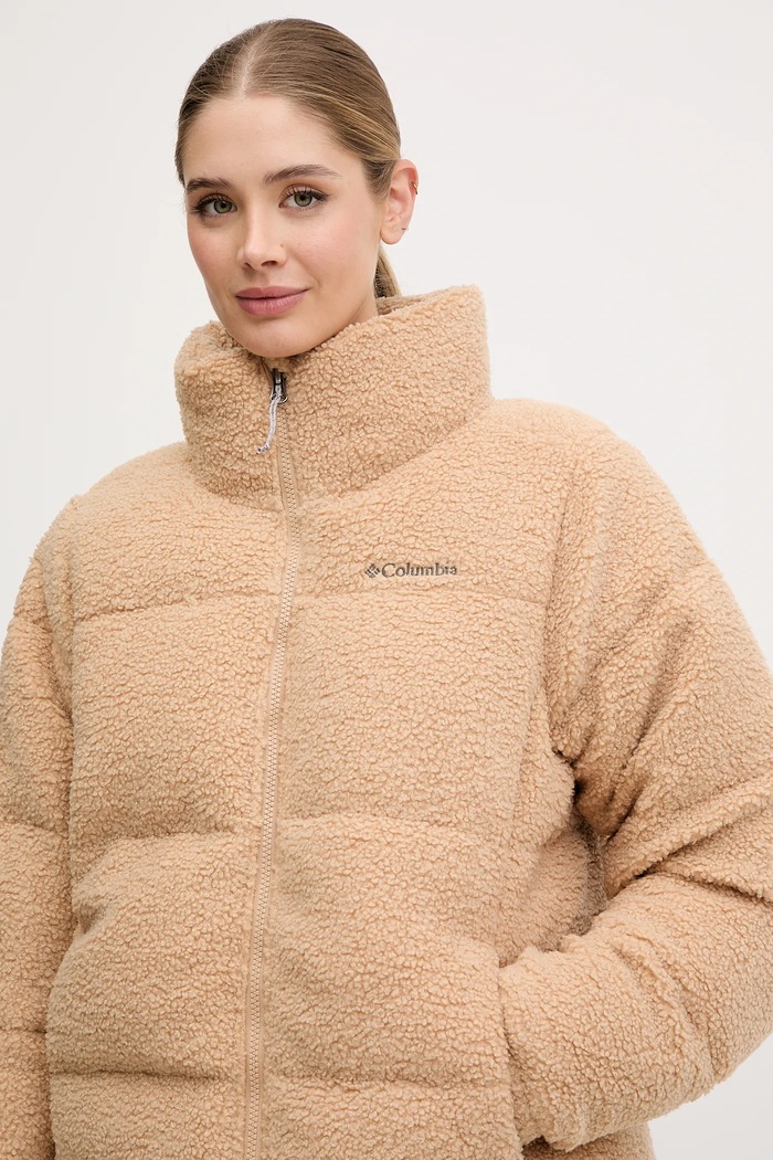 Bunda Columbia Puffect Sherpa béžová 2089231