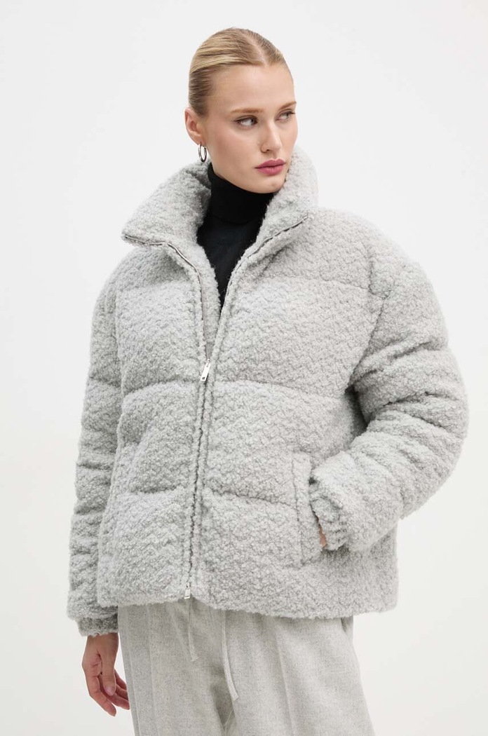 Moschino Jeans geacă din amestec de lână cu captuseala gri 0613.8718