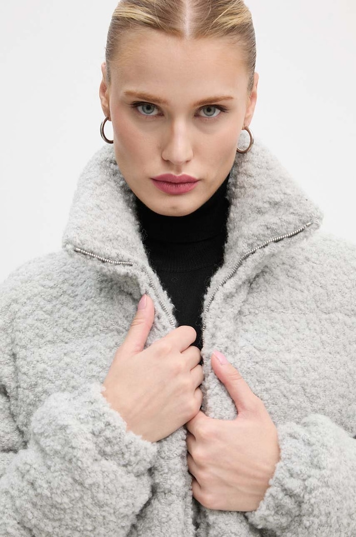 Moschino Jeans geacă din amestec de lână 0613.8718 gri