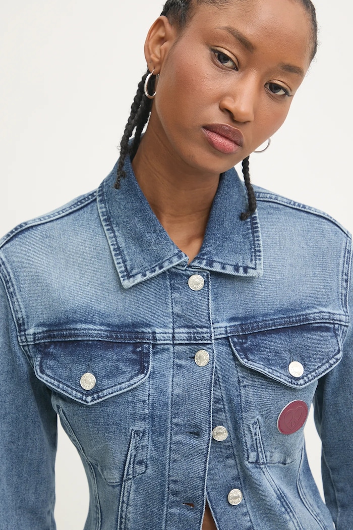 Traper jakna Moschino Jeans mornarsko plava 0510.8721