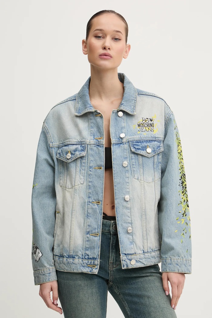 Džínová bunda Moschino Jeans modrá 0516.8720