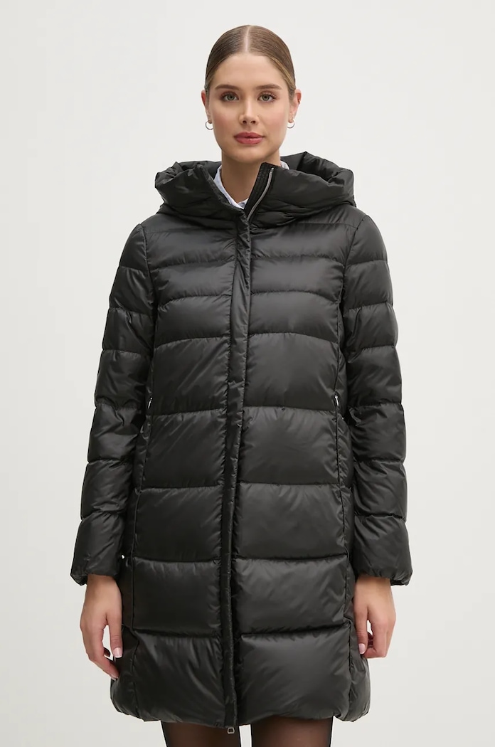 Geox geaca de puf cu captuseala negru W4626G.T3154.F9000
