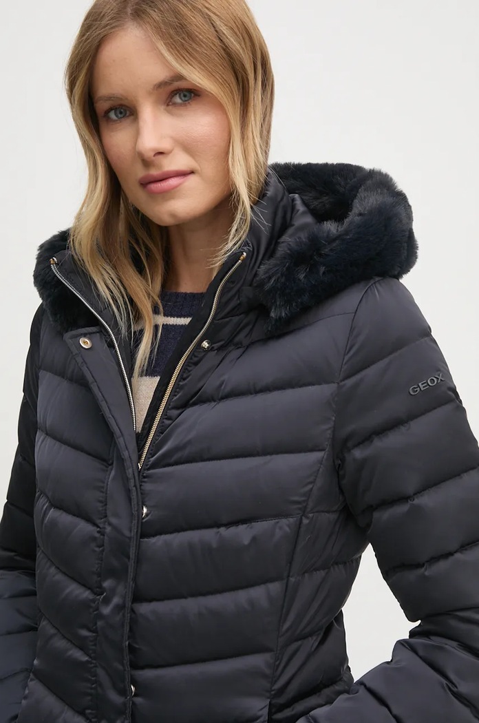 Péřová bunda Geox námořnická modř W4626H.T3122.F1624