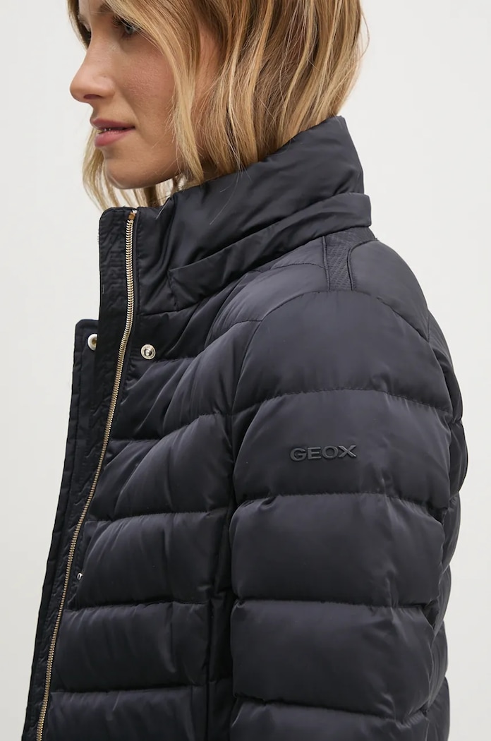 Péřová bunda Geox W4626H.T3122.F1624 námořnická modř