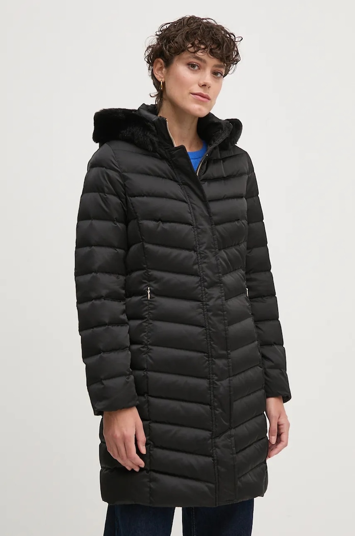 Geox geaca de puf cu captuseala negru W4626H.T3122.F9000