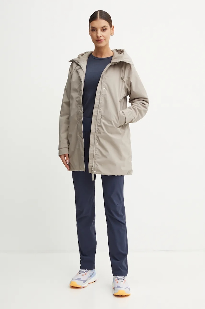 Bunda Helly Hansen VICTORIA INS MID RAIN 54101.. šedá AW24