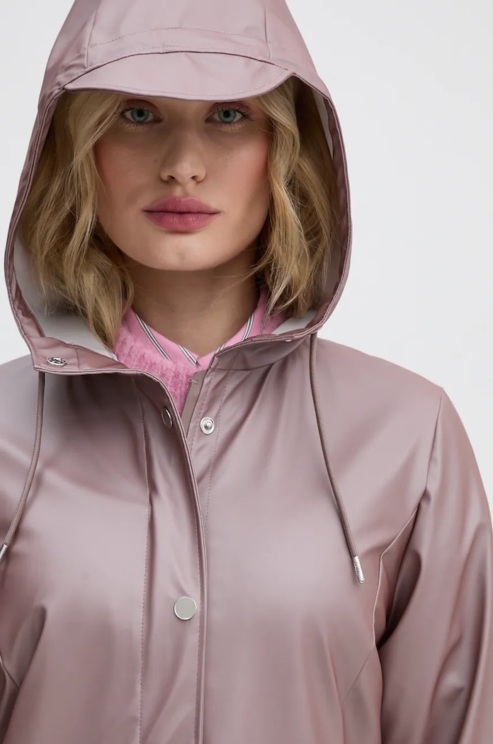 Rains kurtka Curve Jacket W3 18130.37 fioletowy