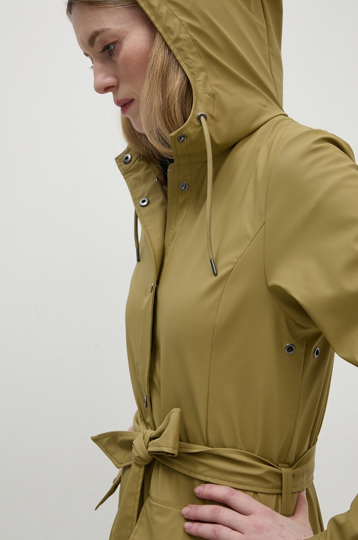 Rains kurtka Curve Jacket W3 zielony 18130.44
