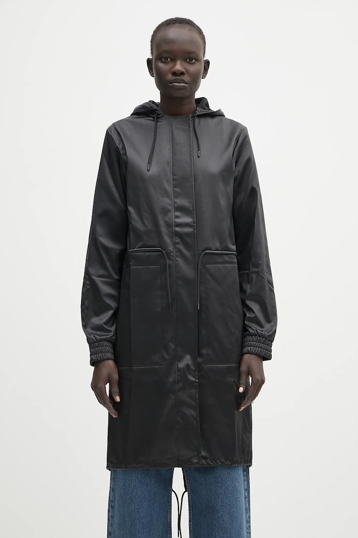 Parka Rains String W Parka W3 nezateplené černá 18550.84