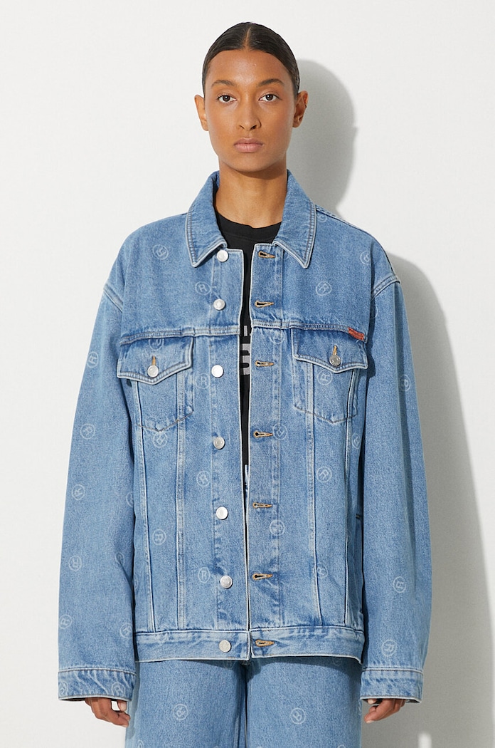 Martine Rose giacca di jeans Oversized Denim Jacket non isolato blu 201WD05508