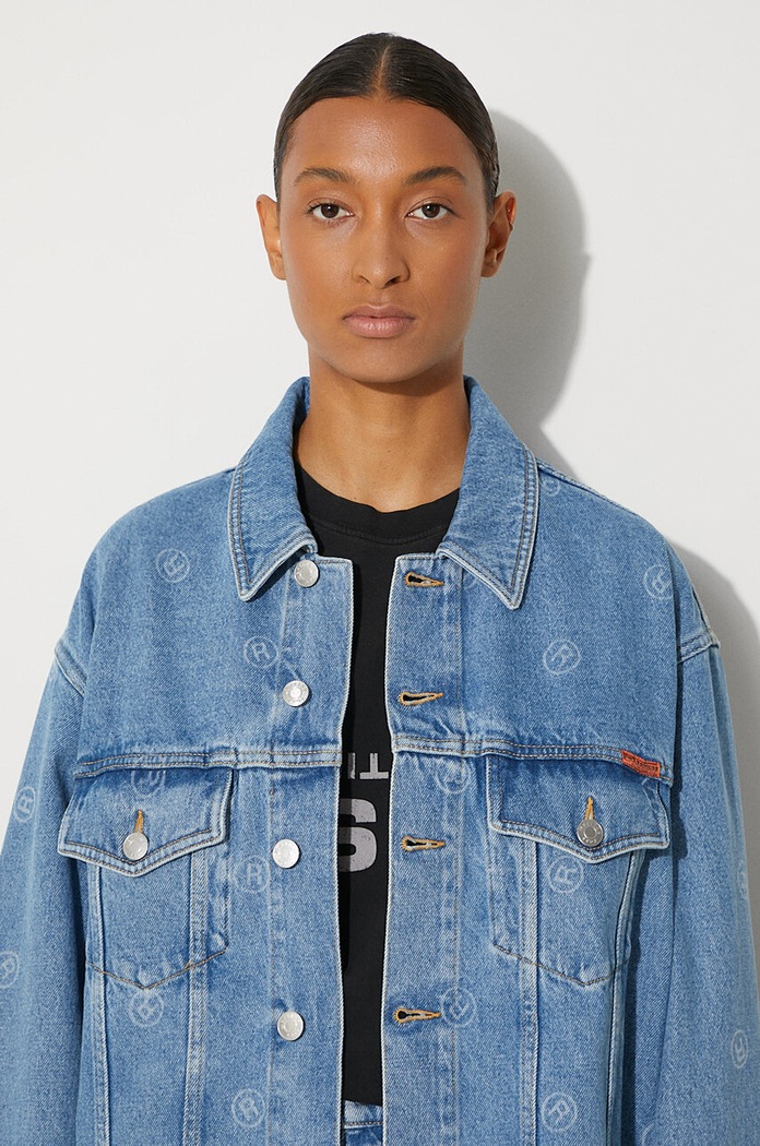 Martine Rose giacca di jeans Oversized Denim Jacket 201WD05508 blu
