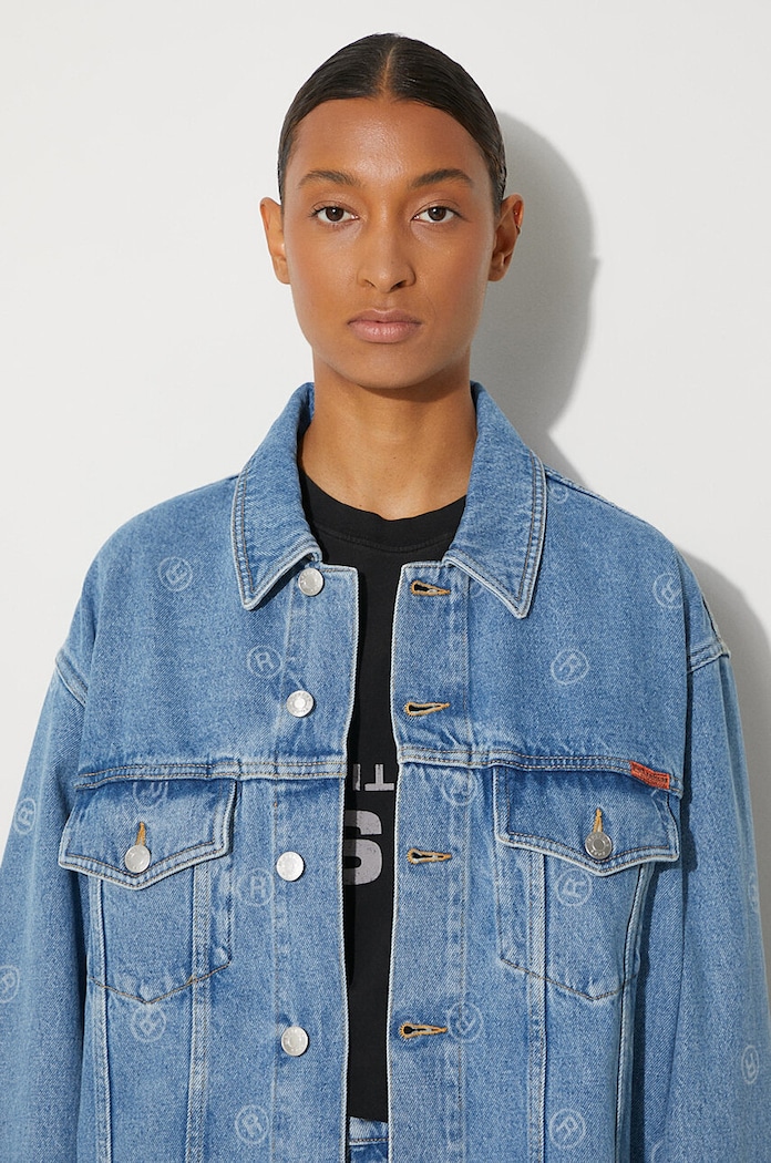 Martine Rose giacca di jeans Oversized Denim Jacket 201WD05508 blu