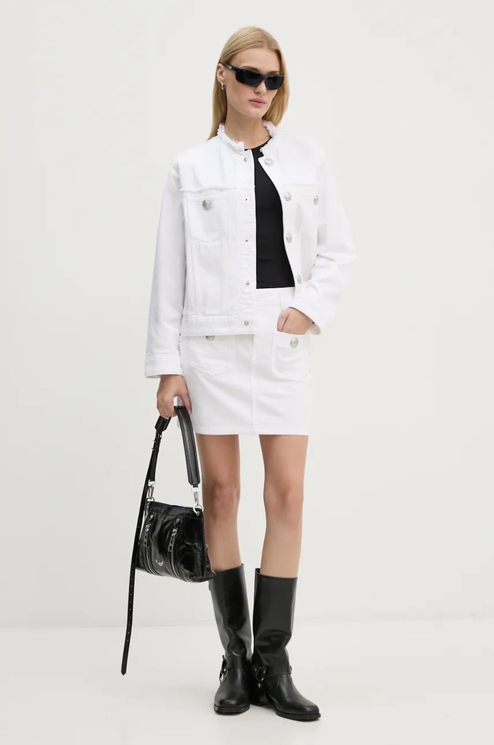 ZADIG&VOLTAIRE kurtka jeansowa WWOW00643 biały AW24