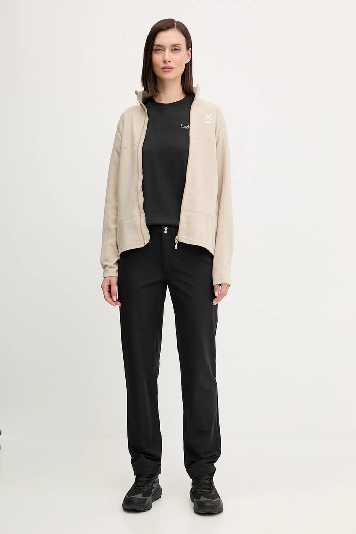 Športová mikina Haglöfs Buteo 605074 béžová AW25