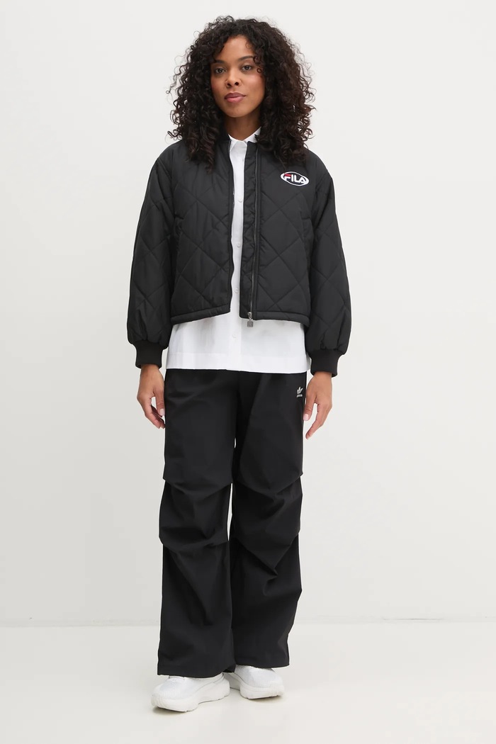 Fila kurtka bomber Lunde FAW0896 czarny AW24