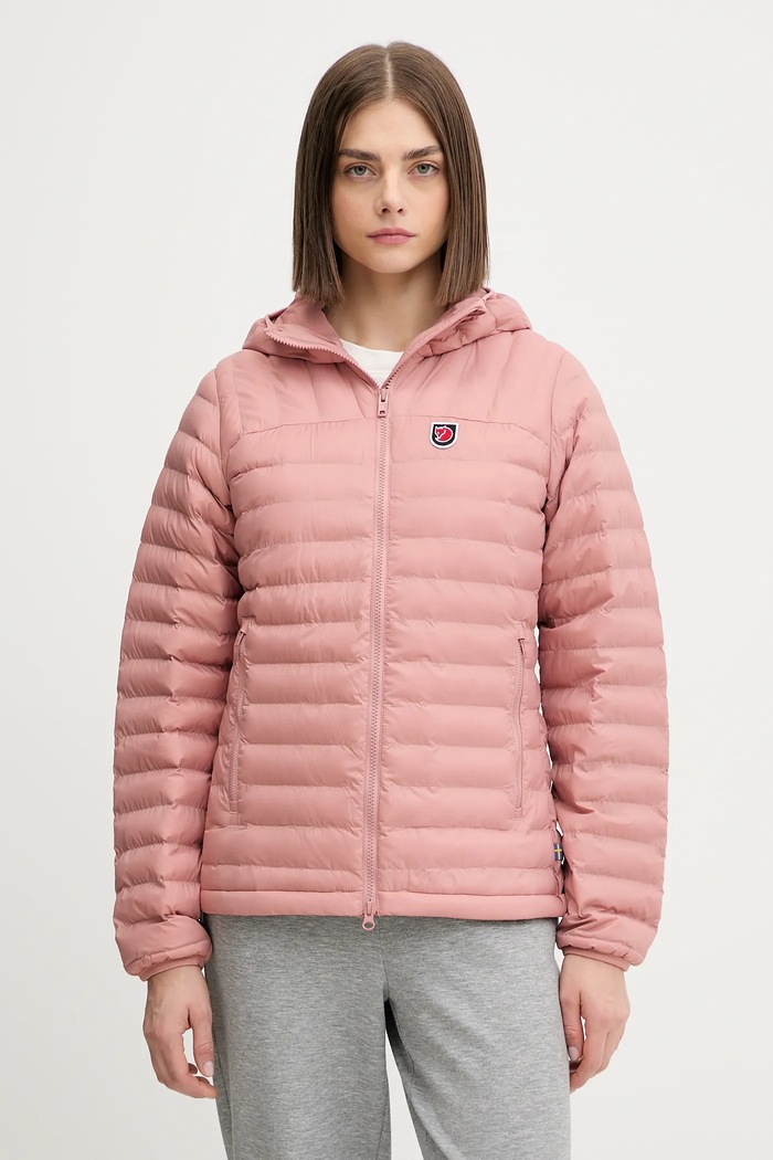 Bunda Fjallraven Expedition Latt Hoodie W jemné zateplenie ružová F86120.300