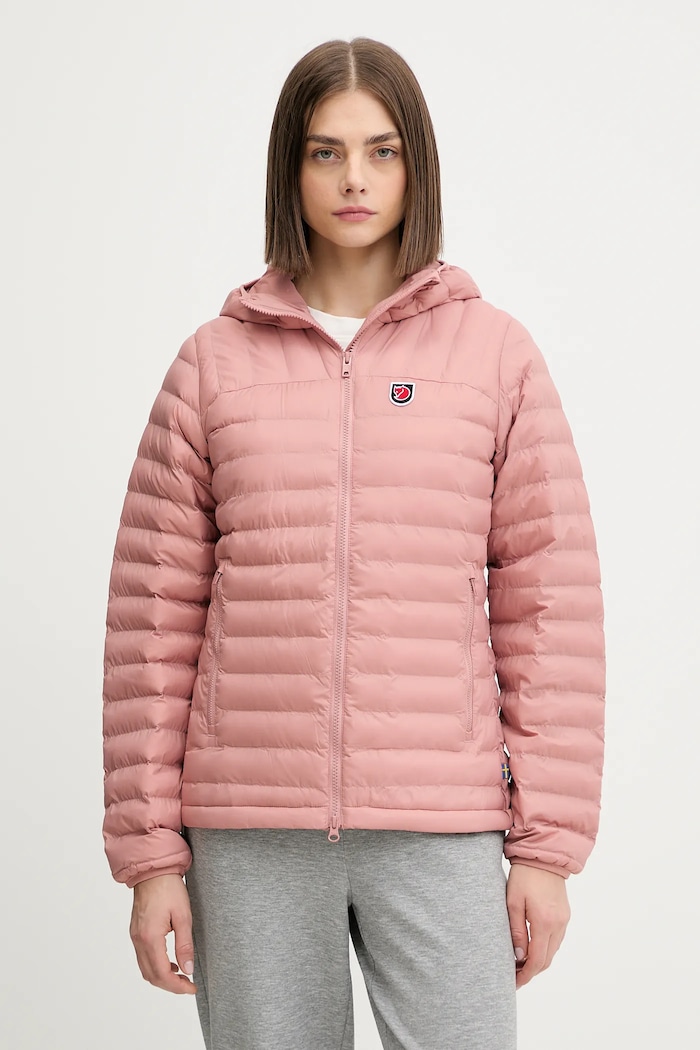 Bunda Fjallraven Expedition Latt Hoodie W jemné zateplenie ružová F86120.300