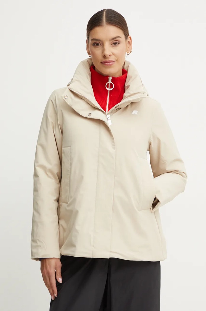 K-Way giacca foderato beige K7125KW
