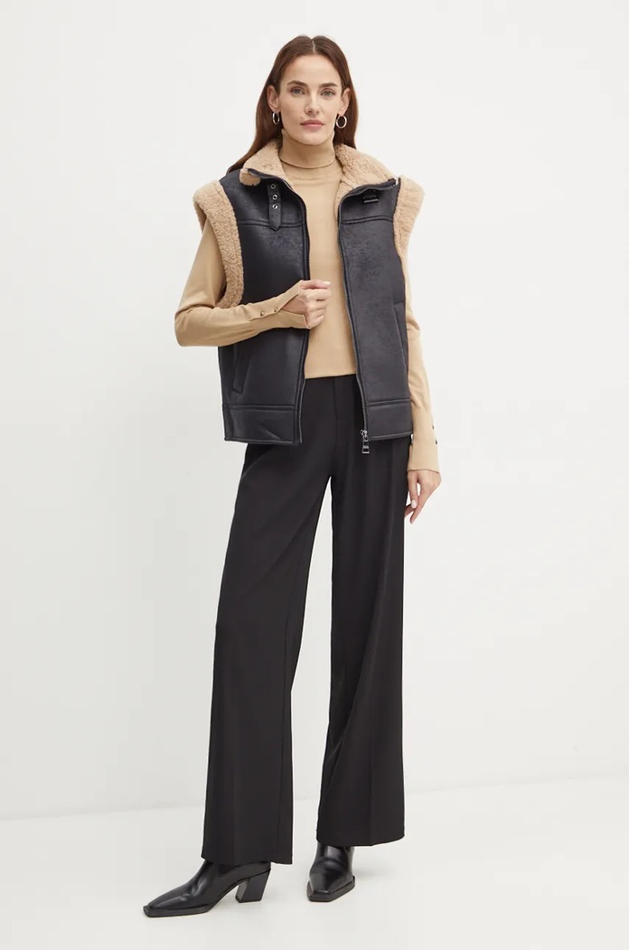 Αμάνικο μπουφάν Karl Lagerfeld 246W1511 μαύρο AW24