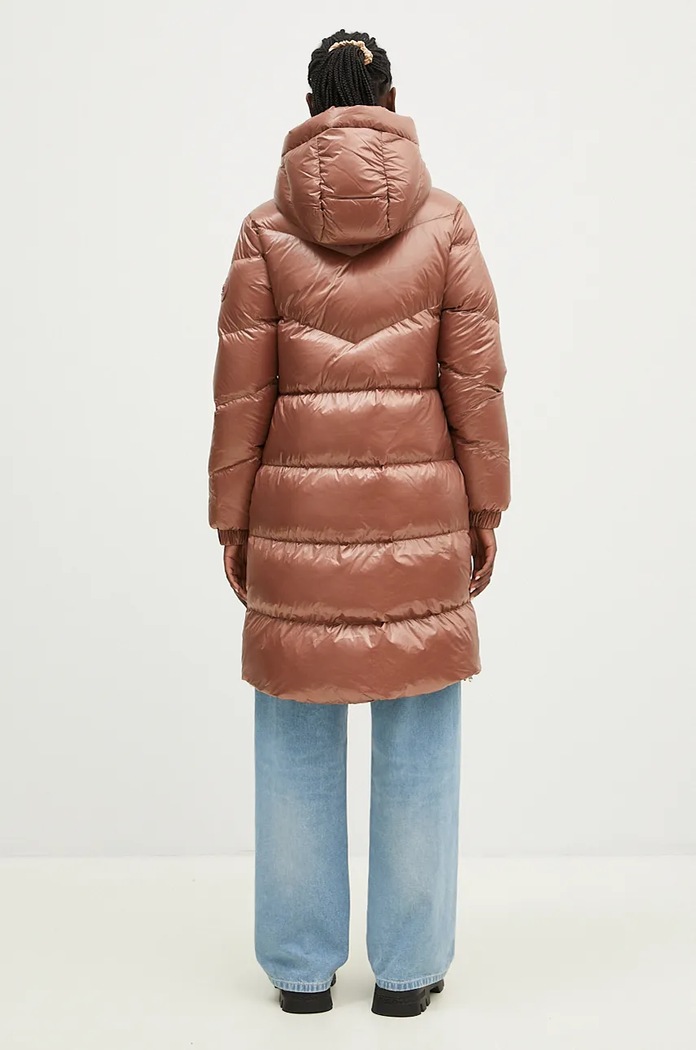 Одяг Пухова куртка Woolrich Aliquippa Long Puffer Jacket CFWWOU0926FRUT3085.UT30 коричневий