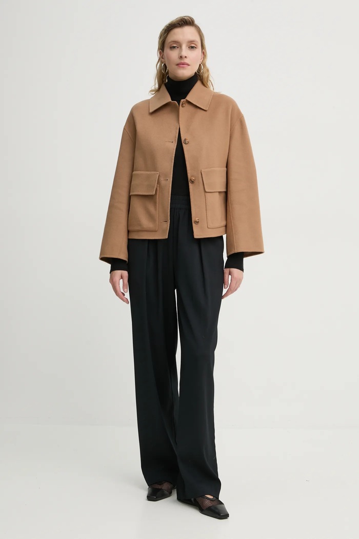Volnena jakna A.L.C. Winston 1JAKT00919 rjava AW24