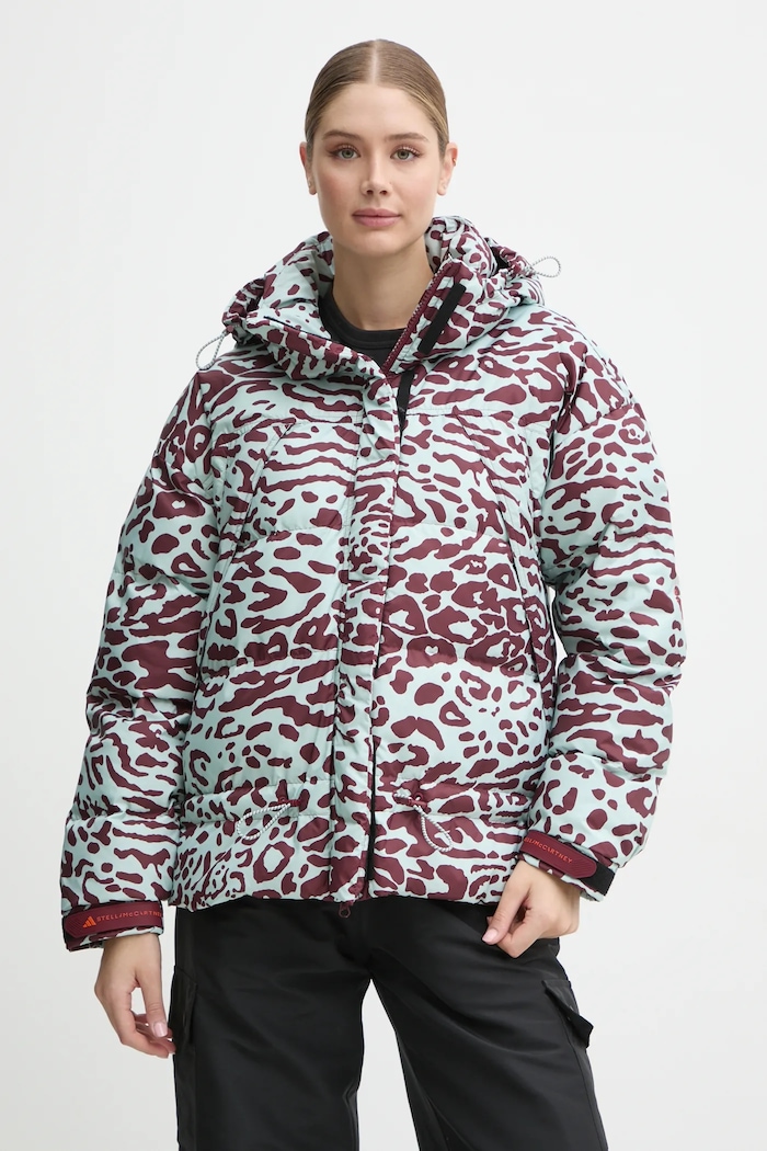 adidas by Stella McCartney geaca cu captuseala turcoaz IW3844