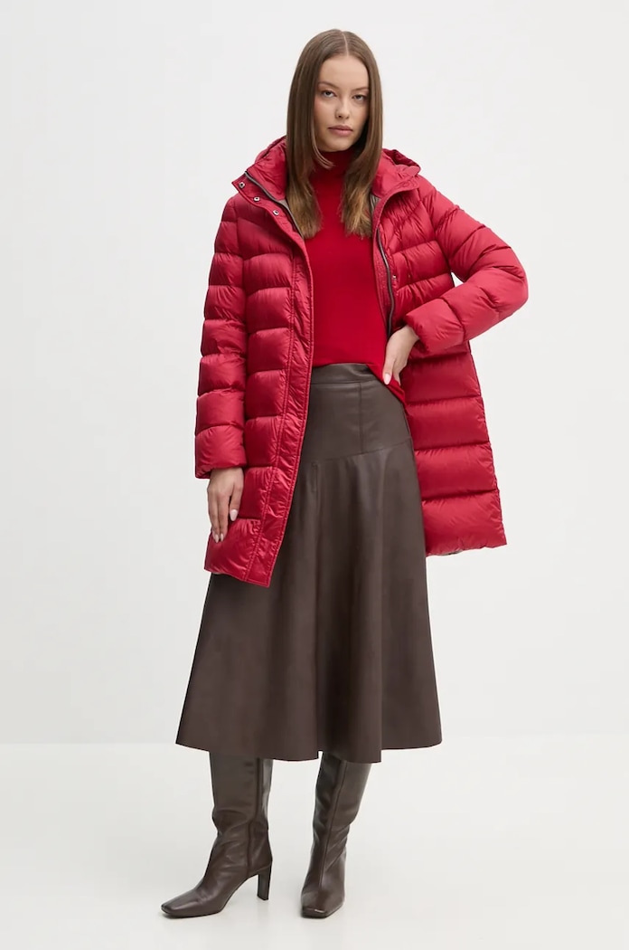 Péřová bunda Hetrego LEONIE 8N603 červená AW24