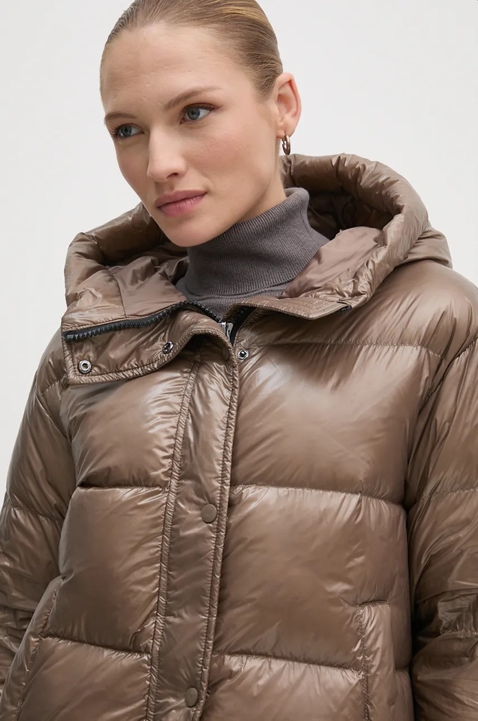 Péřová bunda Hetrego SARAH 8N722 zelená AW24