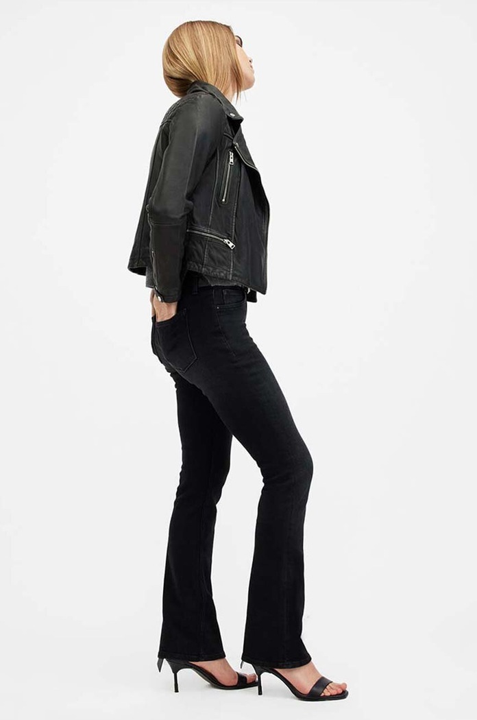 Usnjena jakna AllSaints CARGO BIKER W085LB