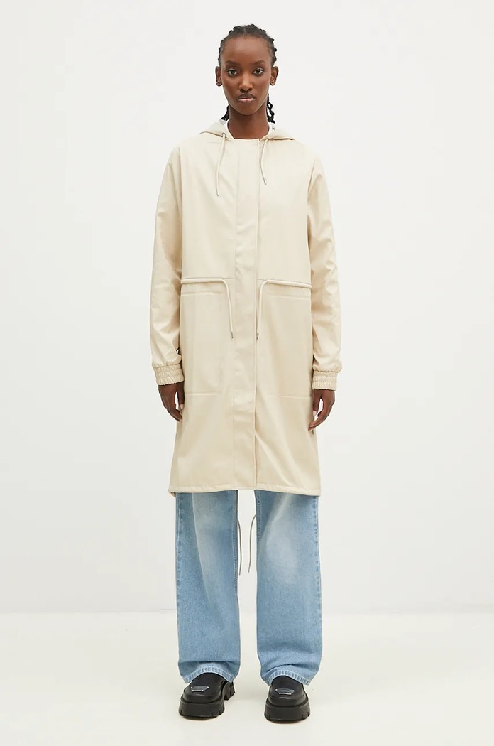 Rains kurtka String W Parka W3 pozostałe beżowy 18550.95