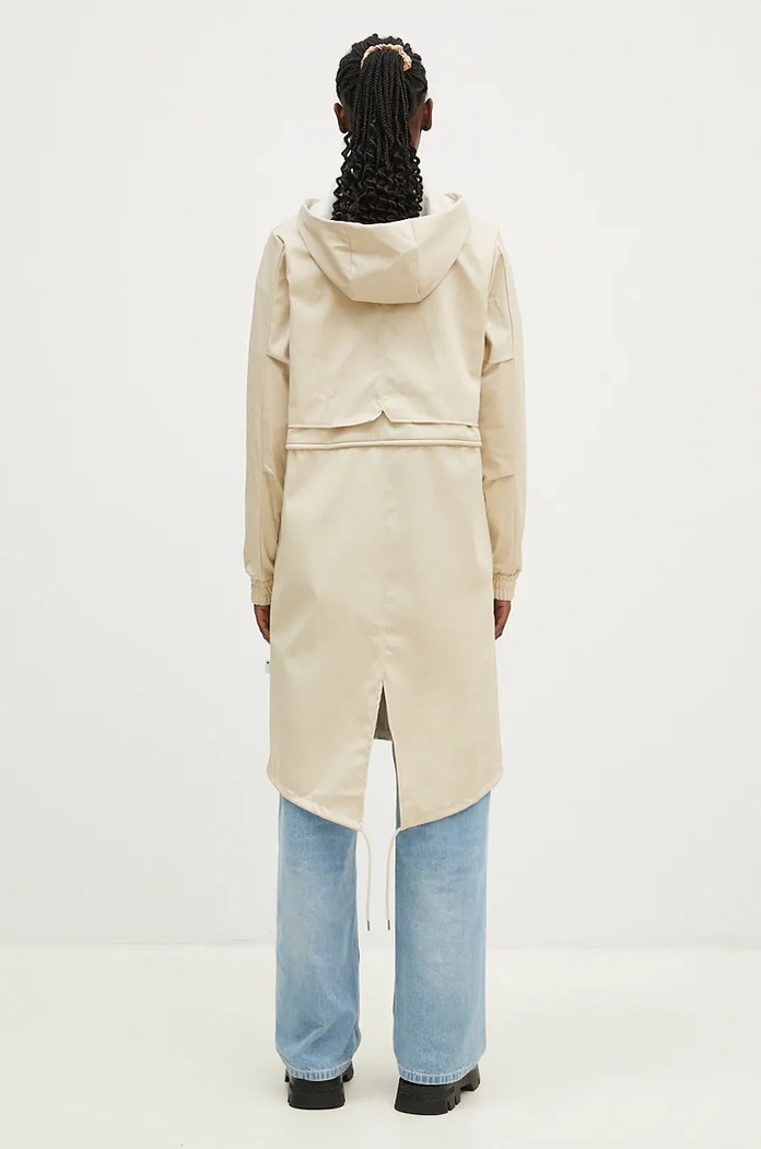 Odzież Rains kurtka String W Parka W3 18550.95 beżowy