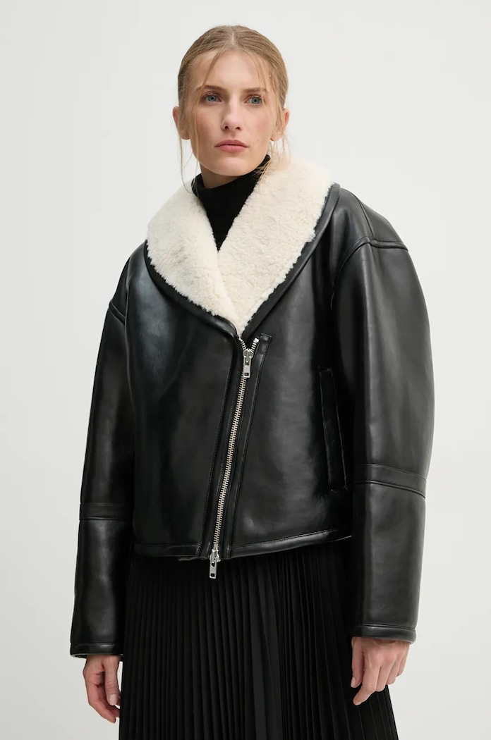 Jakna Stand Studio Leonora Jacket Oversize črna 66325.9132
