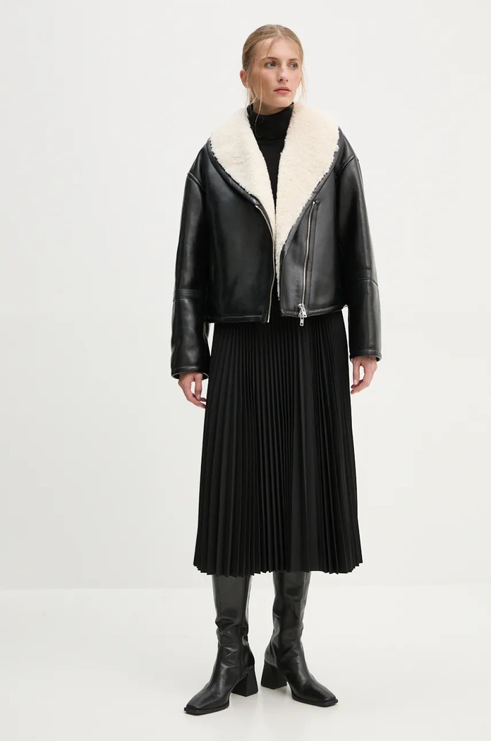 Jakna Stand Studio Leonora Jacket 66325.9132 črna AW24