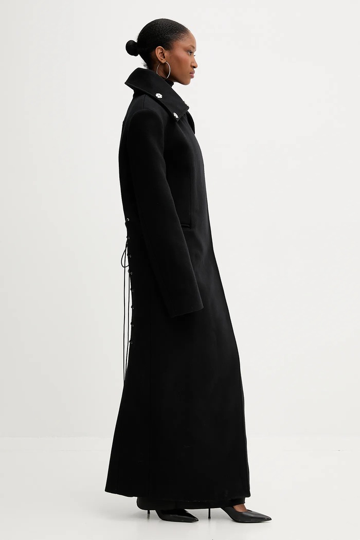 PRESSIAT płaszcz PRE312FW24 czarny AW25