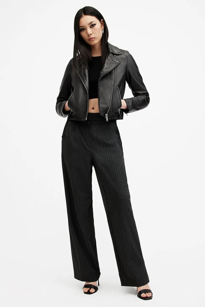 Kožená bunda AllSaints DALBY W086LB