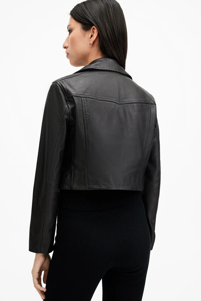 Δερμάτινο μπουφάν AllSaints ELORA W088LB μαύρο AW24