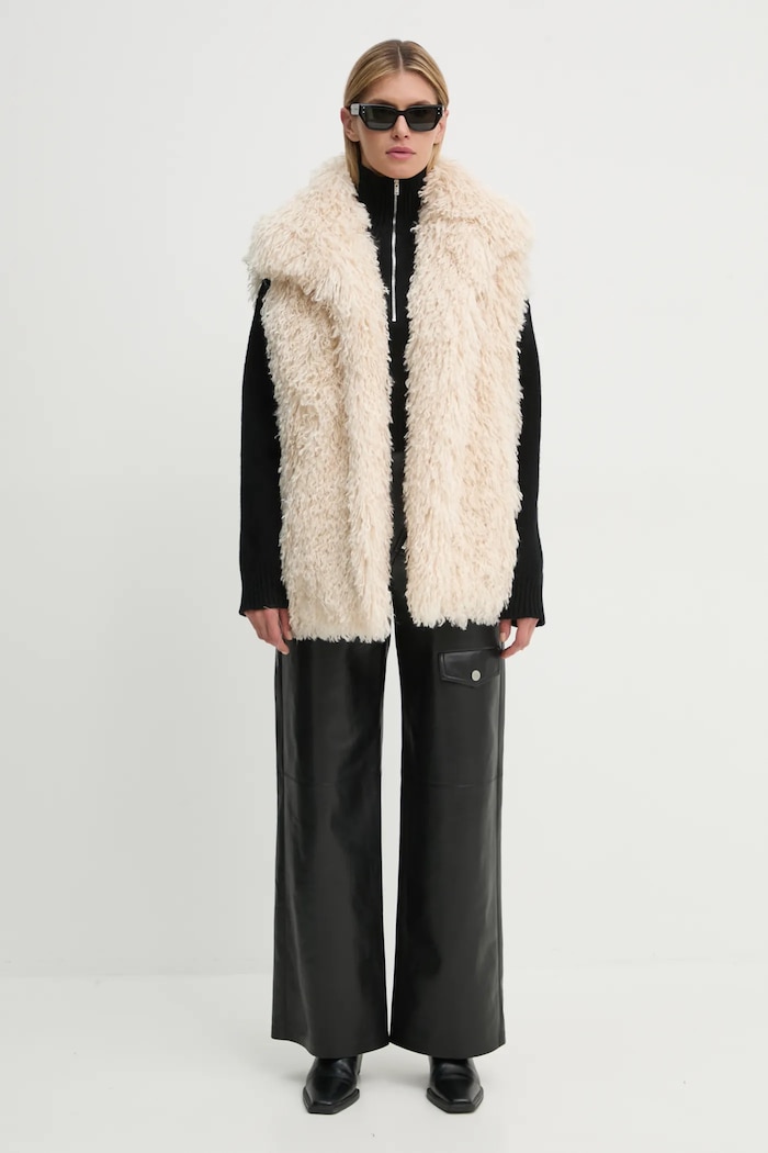 Безрукавка Nanushka RIED NU24FWTP40371 бежевий AW24