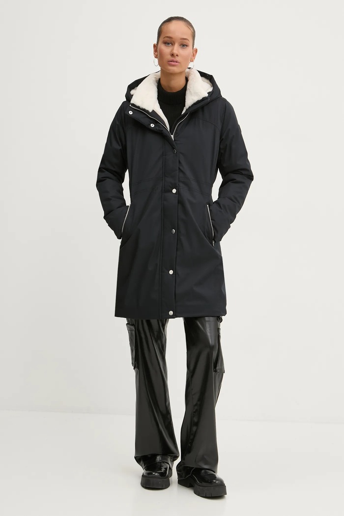 Hollister Co. parka KI344.4657.900 fekete AW24