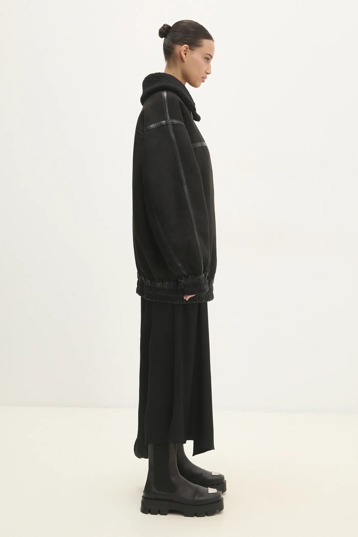 Rotate jacket Oversized Bomber 113189100 black AW24