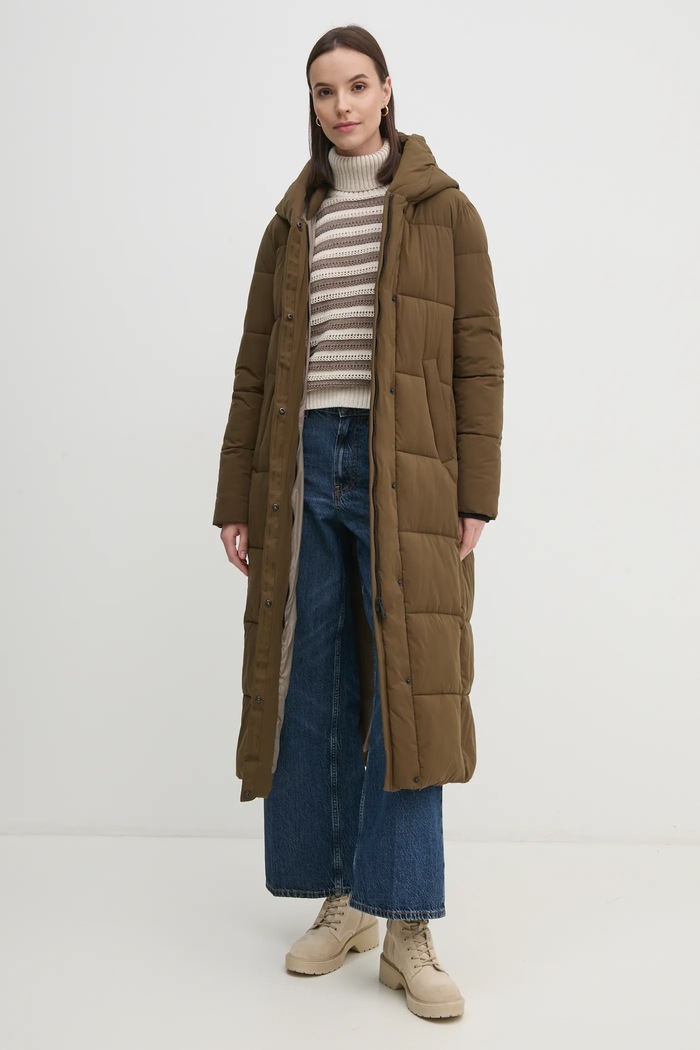 Bunda Sandro Ferrone S64YBEALEIXO zelená AW24
