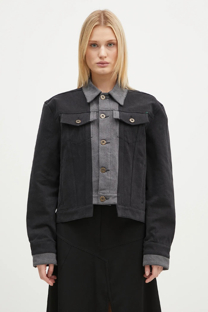 Джинсова куртка JW Anderson Layered Denim Jacket без капюшона сірий DJ0034.PG1657.938