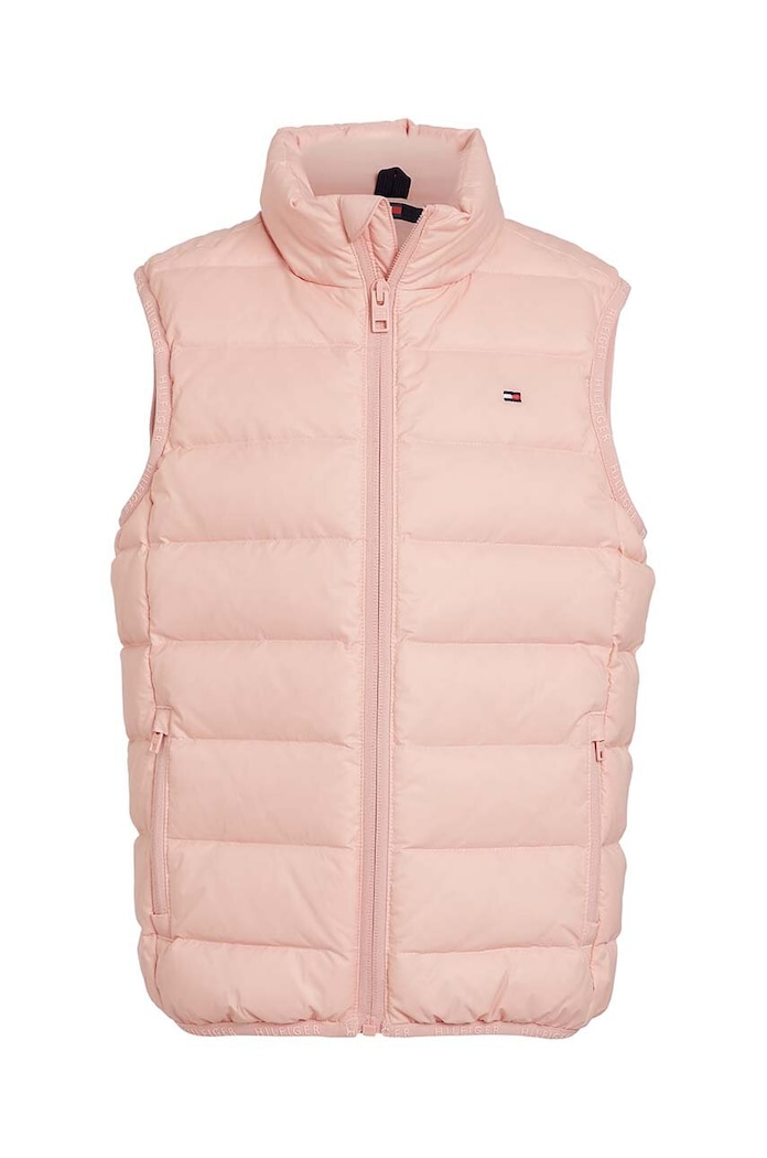 Tommy Hilfiger bezrękawnik puchowy dziecięcy KS0KS00439.G.9BYH.128.1 różowy AW24